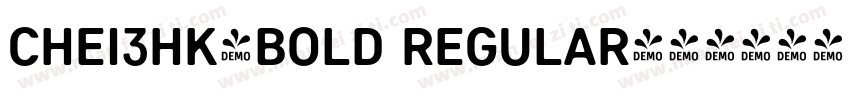 CHei3HK-Bold Regular字体转换